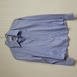 Lilly Pulitzer sz 4 fitted light blue 100% cotton long sleeve button down.